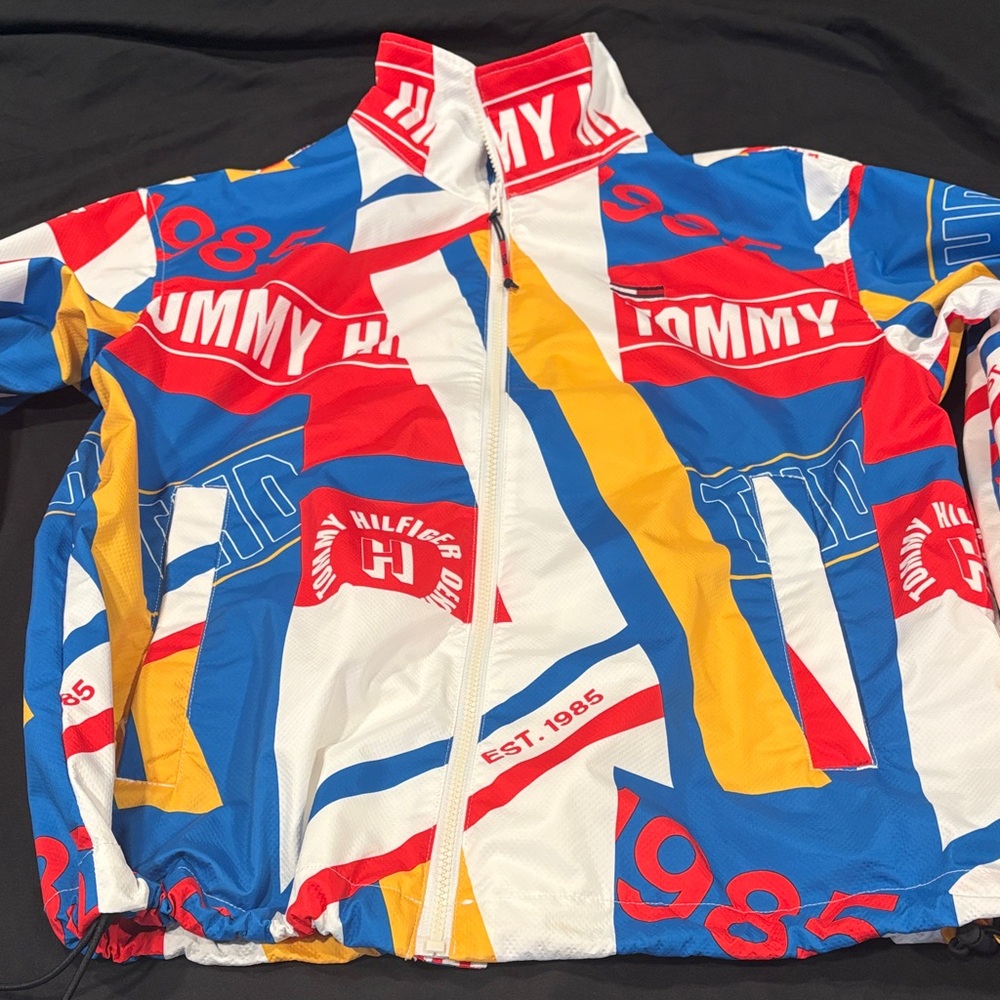 Tommy Hilfiger Bold Graphic Jacket - Red, Blue, Yellow, White